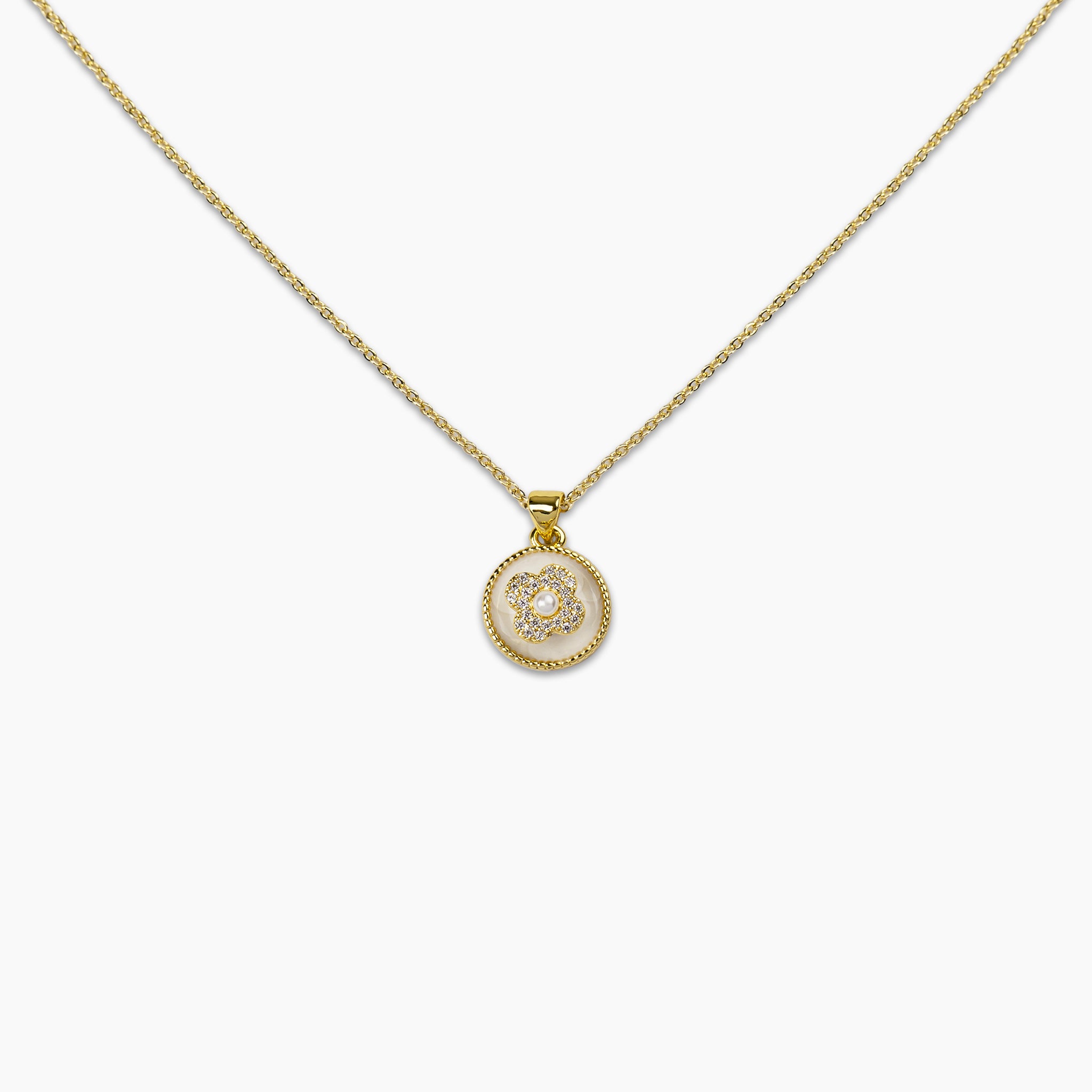 Floral Medallion Necklace