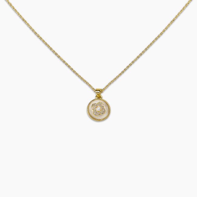Floral Medallion Necklace
