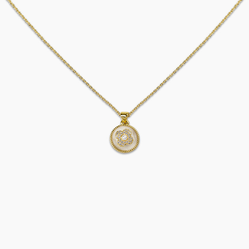 Floral Medallion Necklace