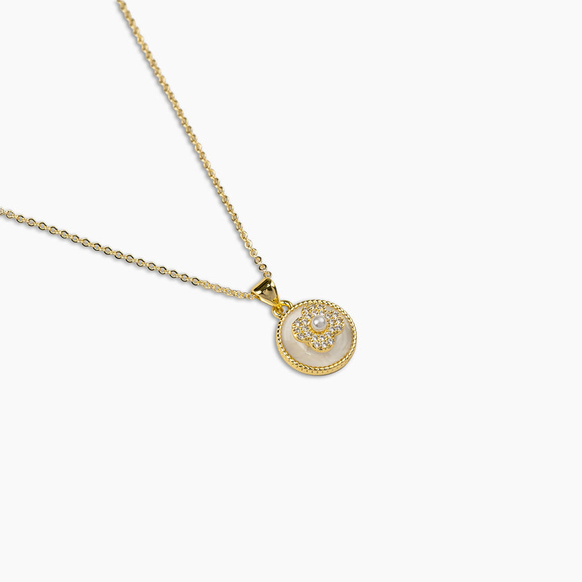 Floral Medallion Necklace