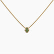 Emerald Hamsa Pendant Necklace