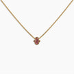 Ruby Hamsa Pendant Necklace