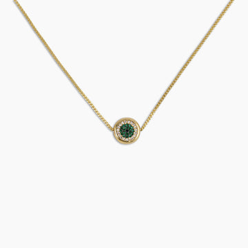 Green Evil Eye Pendant Necklace