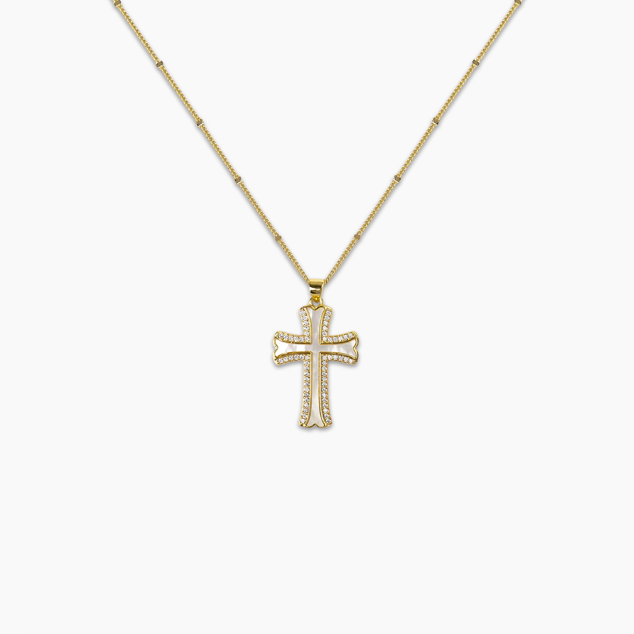 Mother of pearl Cross Pendant