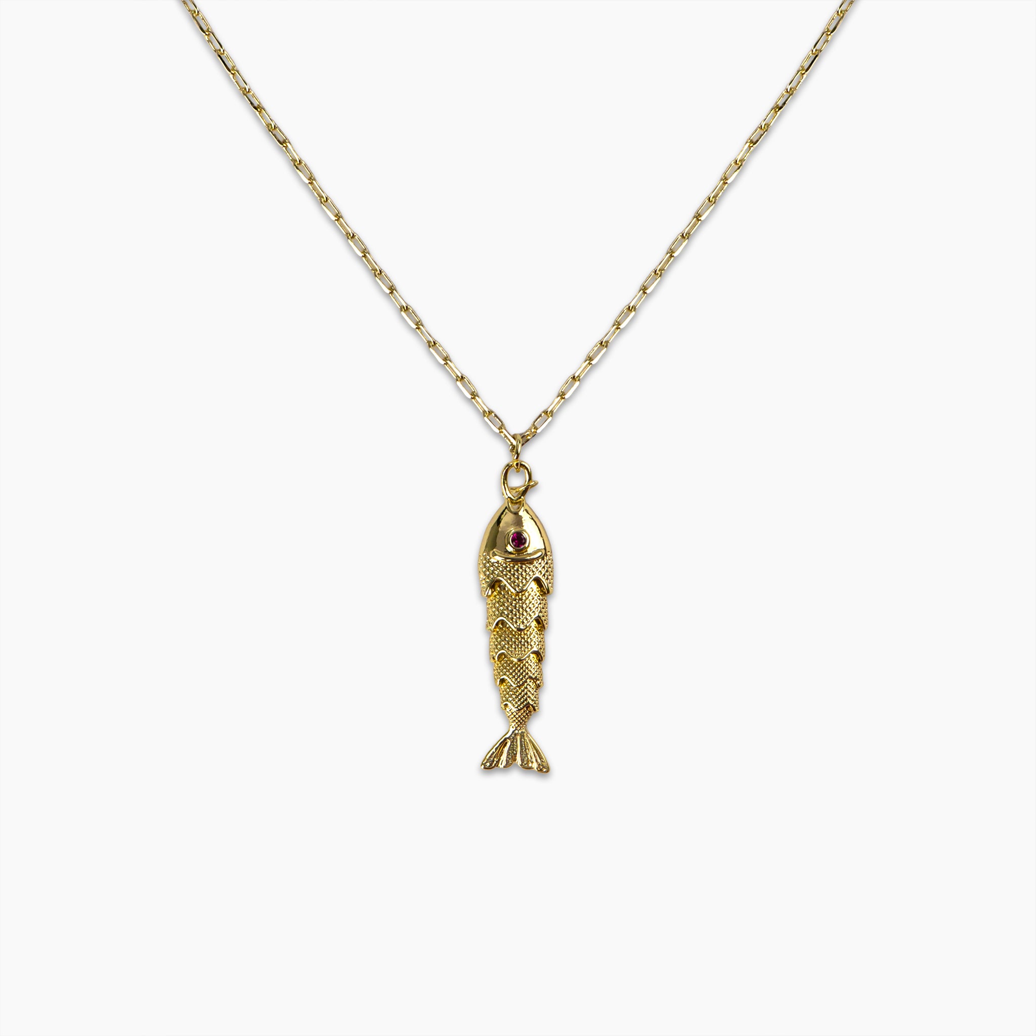 Gold Fish Necklace