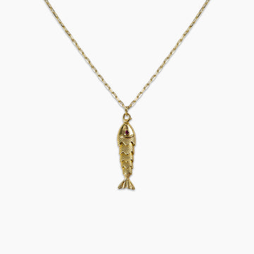 Gold Fish Necklace