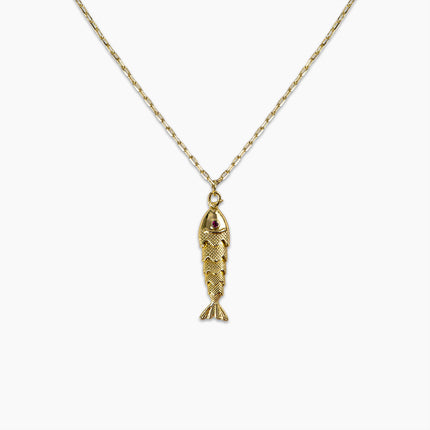 Gold Fish Necklace