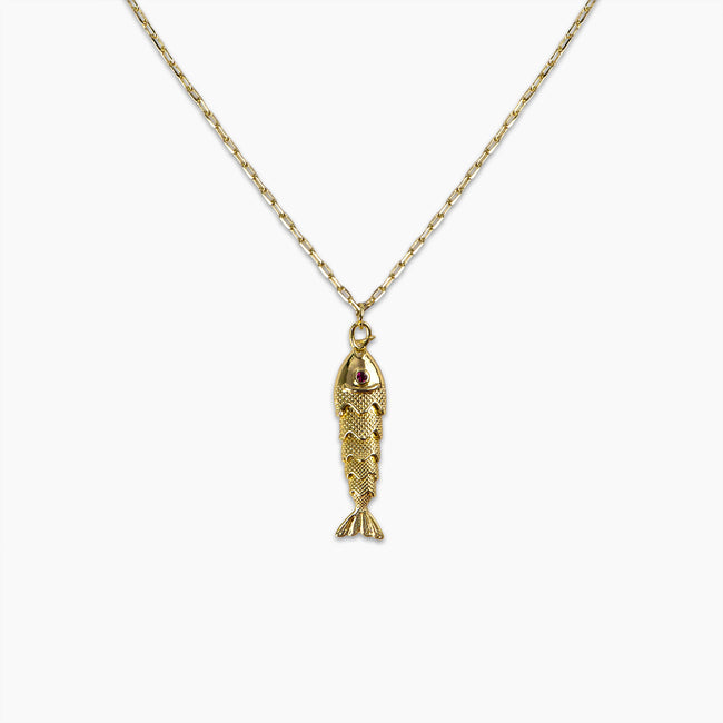 Gold Fish Necklace