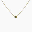 Green Baguette Barrel Necklace