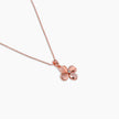Blush Floral Clover Necklace