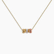 Tricolor Barrel Necklace