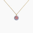 Lavender Pink Crystal Necklace