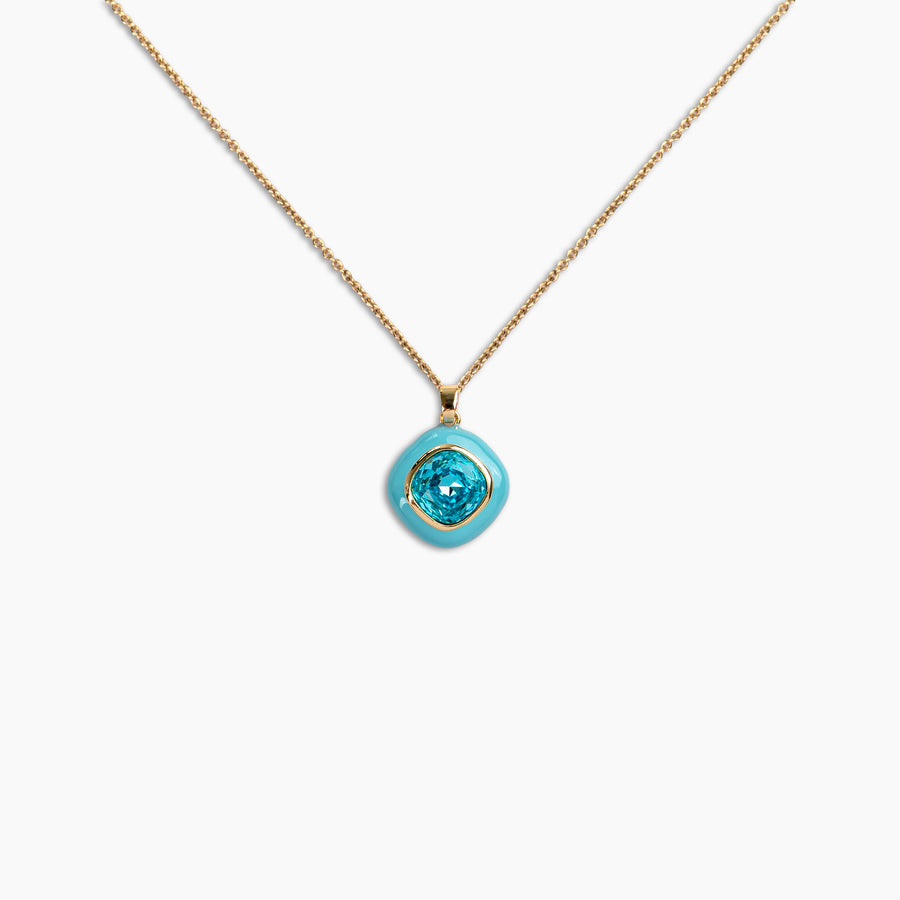 Aqua Crystal Necklace