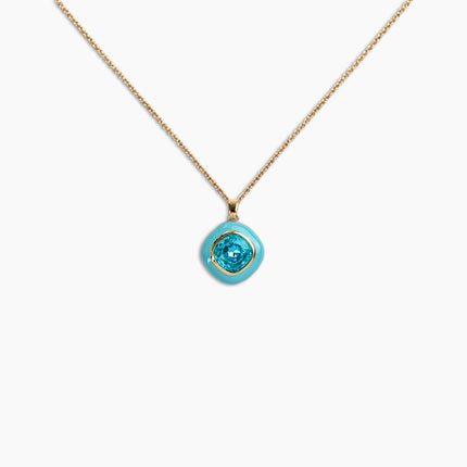 Aqua Crystal Necklace