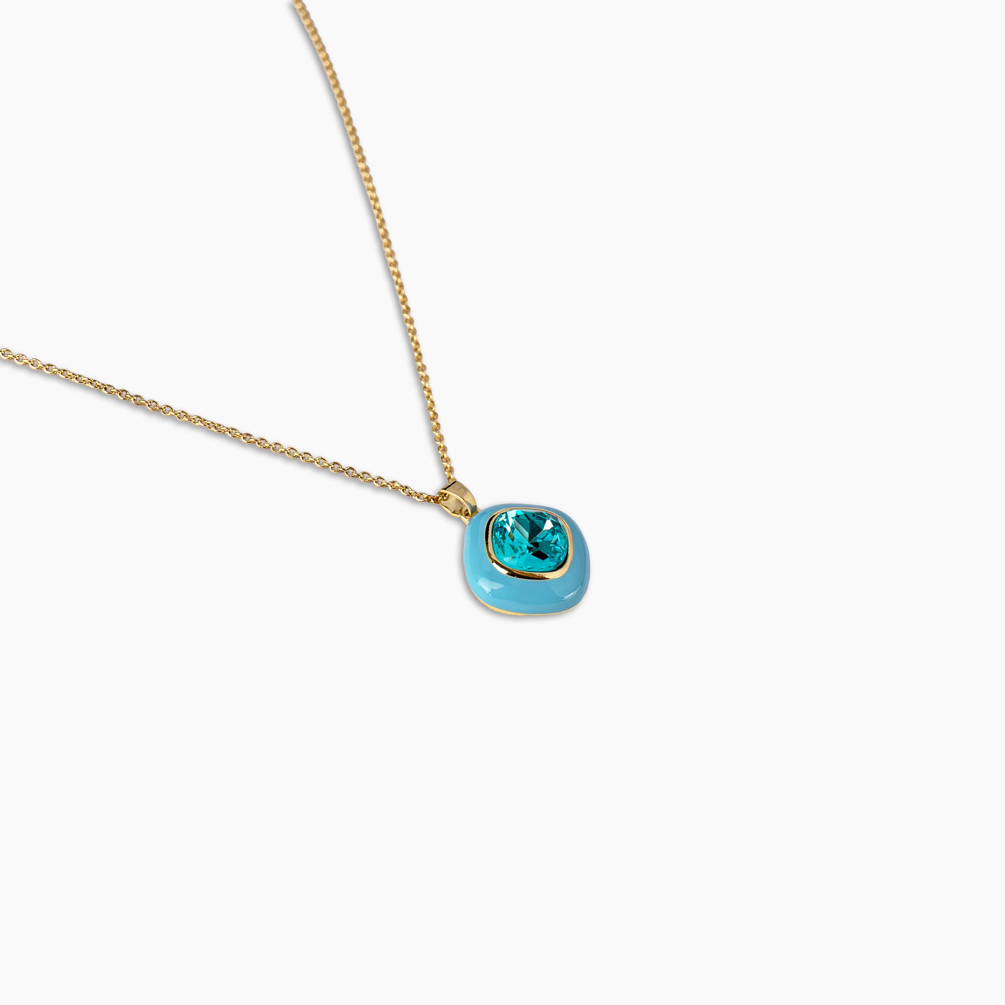 Aqua Crystal Necklace