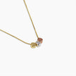 Tricolor Cube Pendant Necklace