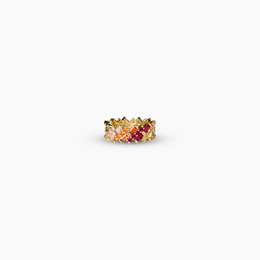 Mosaic Gemstone Ring