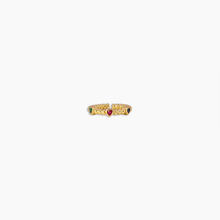 Heart Beaded Ring