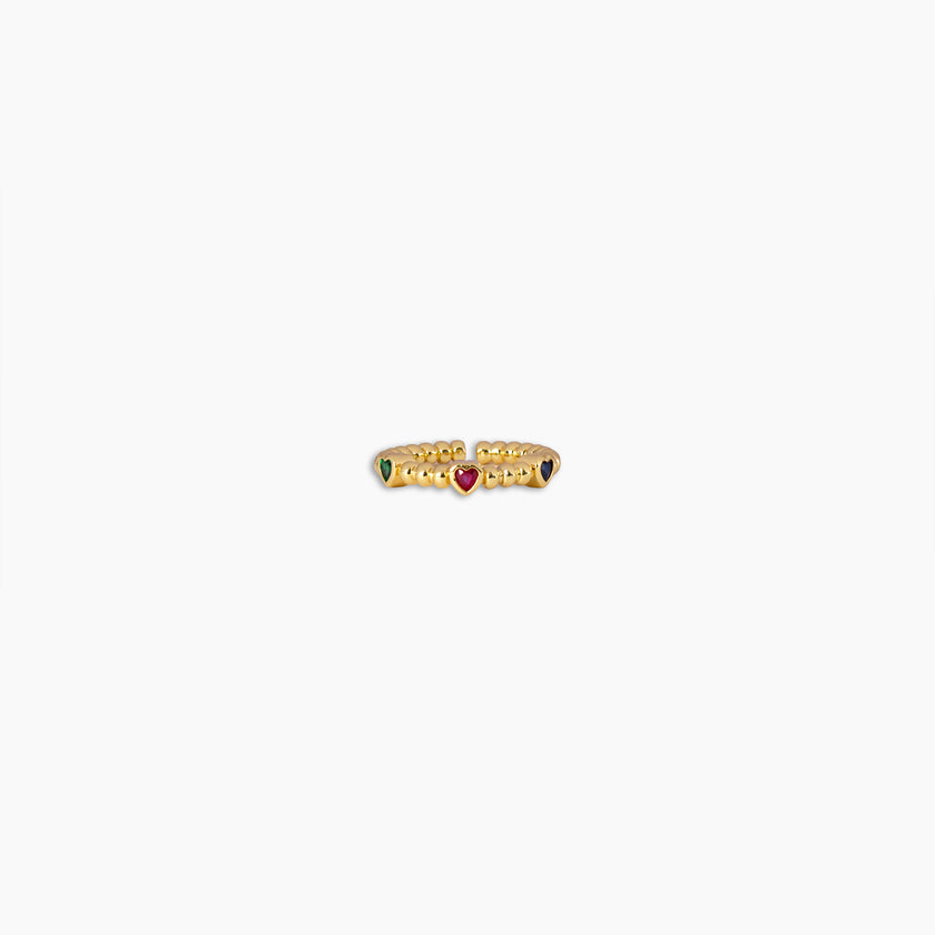 Heart Beaded Ring