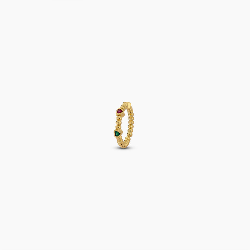 Heart Beaded Ring