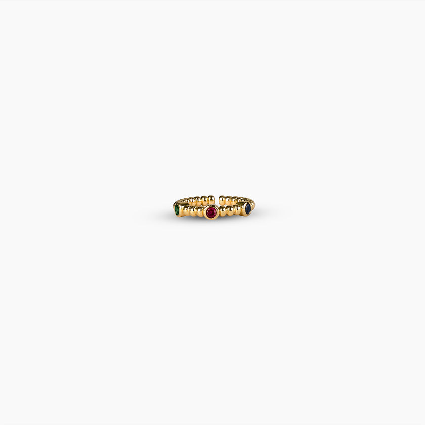 Rainbow Beaded Ring