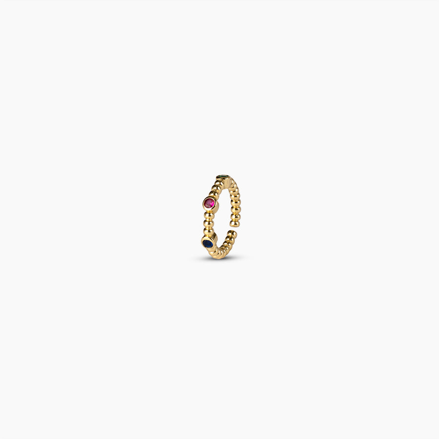 Rainbow Beaded Ring