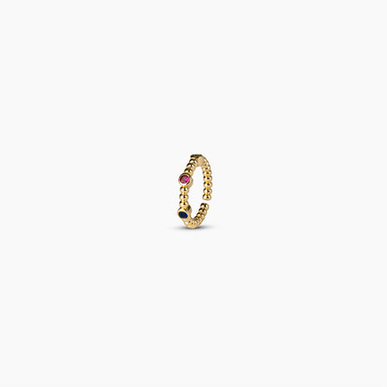 Rainbow Beaded Ring