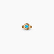 Aqua Sunburst Stackable Ring
