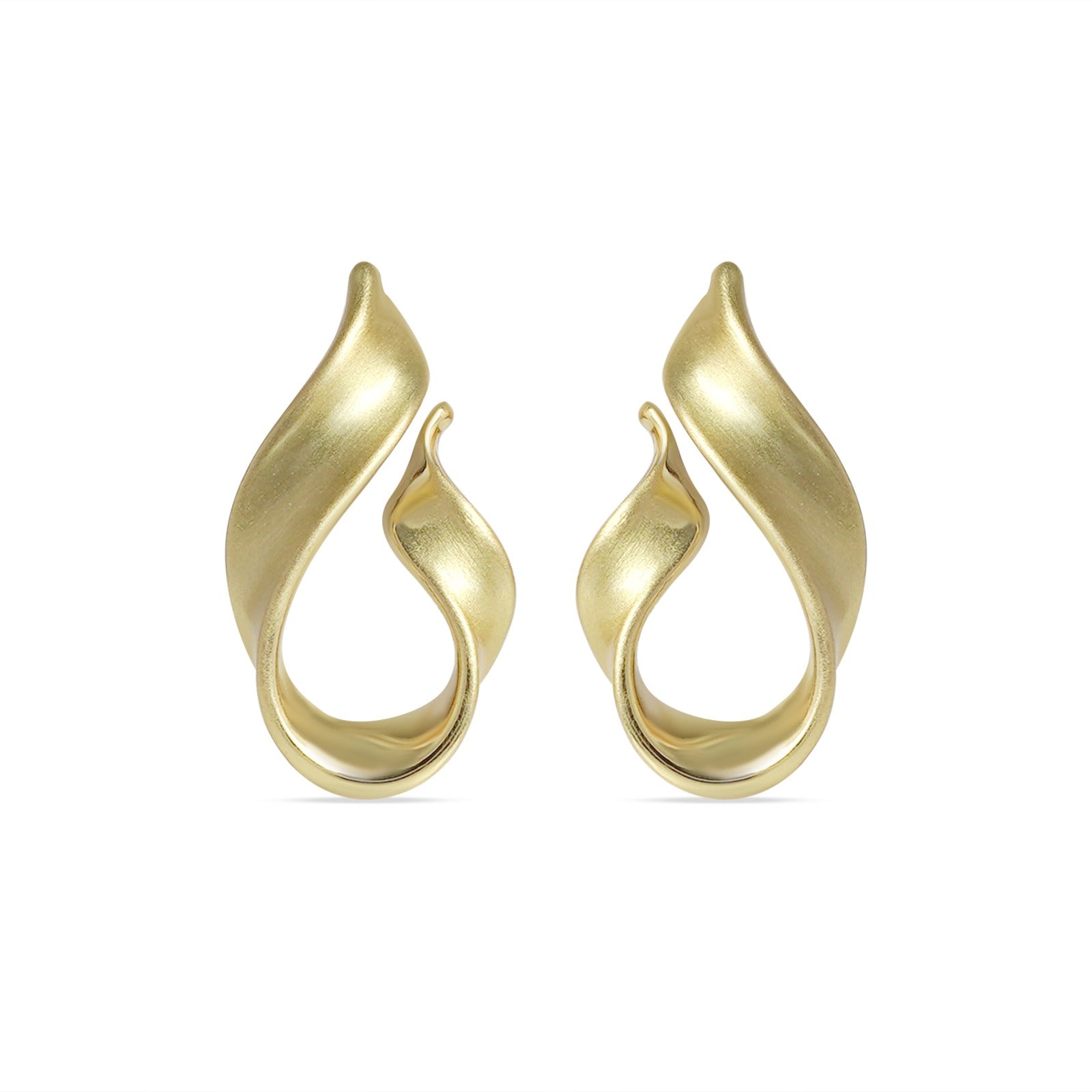 Brushed Mood Swirl Earrings