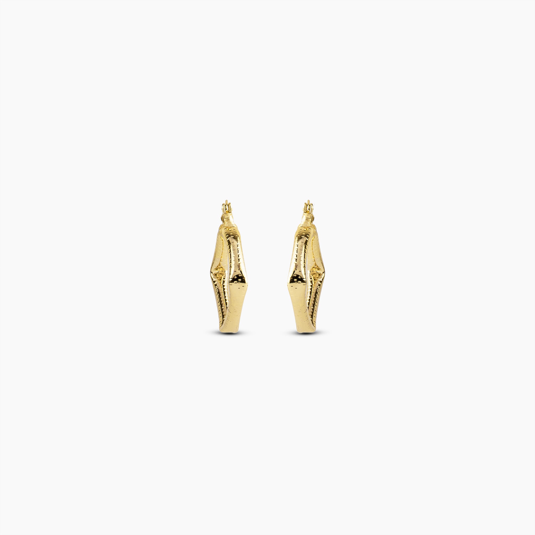 Sculpted Square Hoops