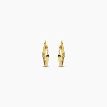 Sculpted Square Hoops