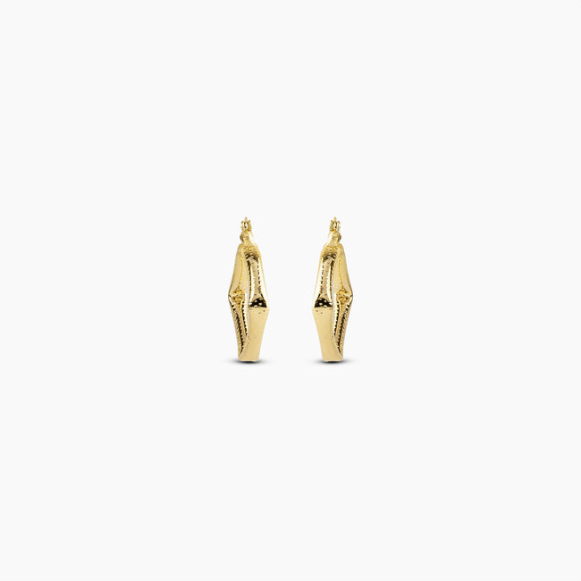 Sculpted Square Hoops