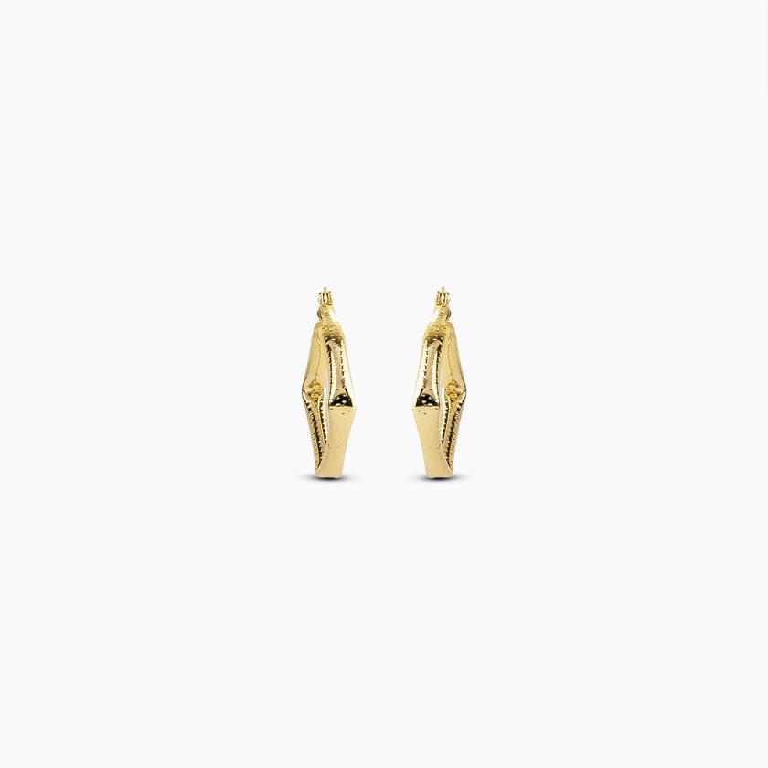 Sculpted Square Hoops