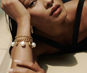 Pearl Cascade Link Bracelet