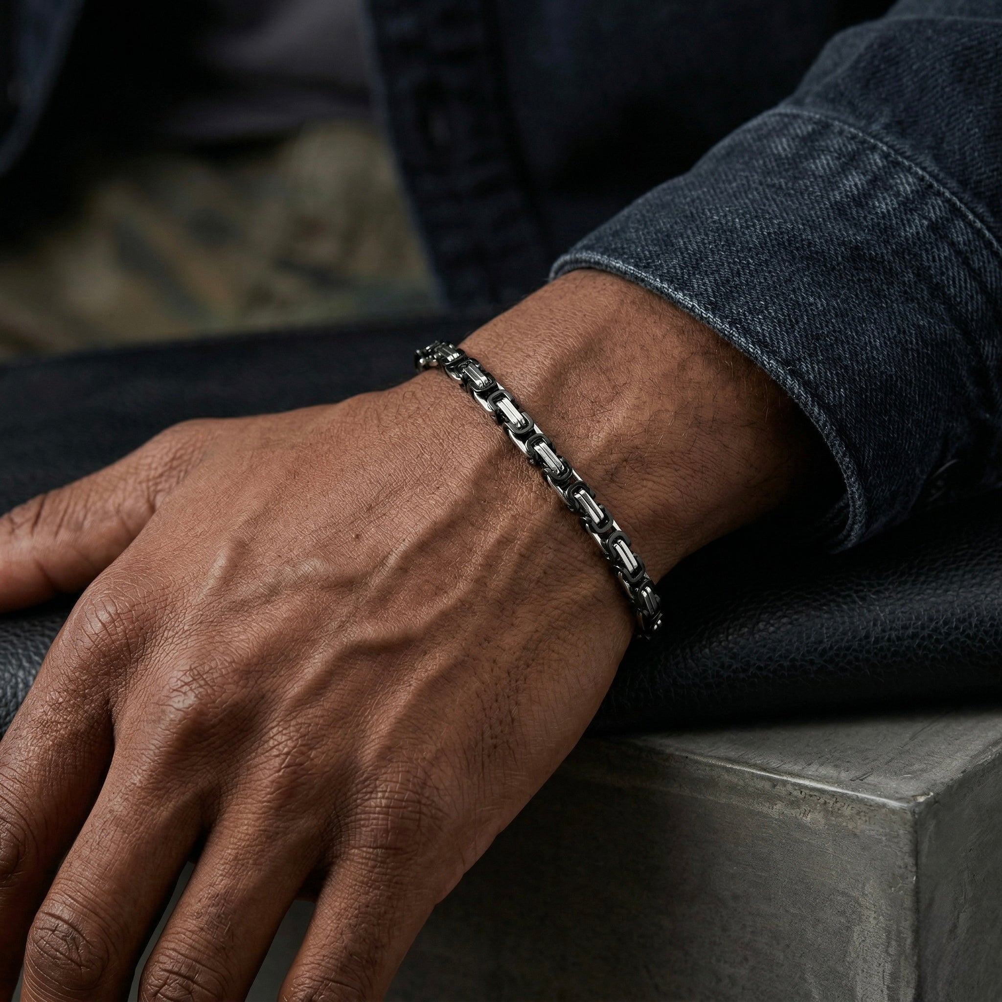 Onyx Grid Bracelet