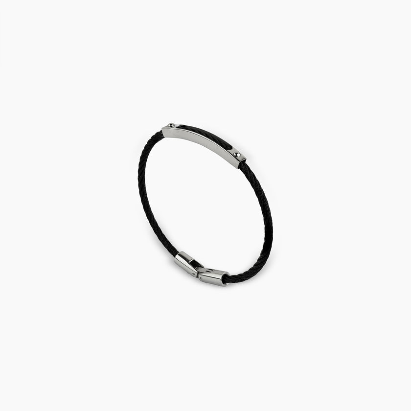 Obsidian Cable Bracelet
