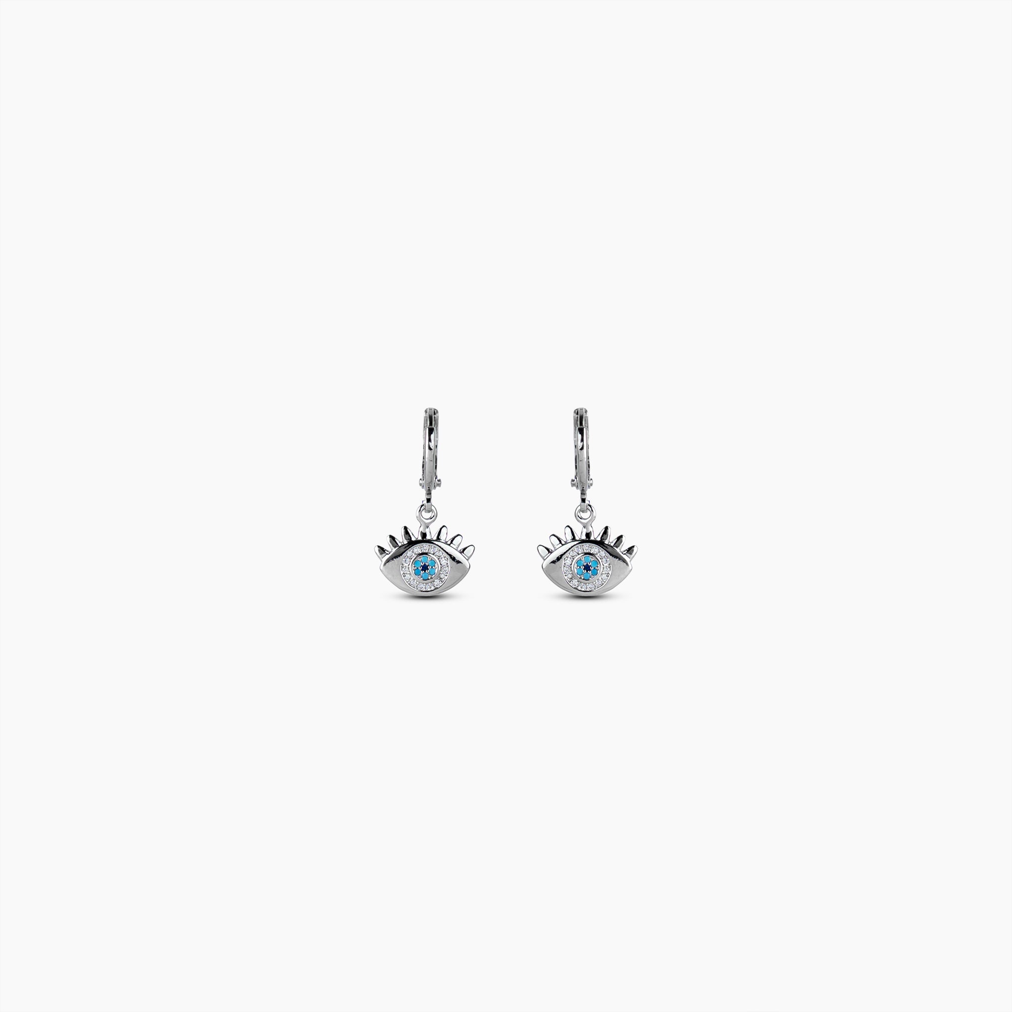Evil Eye Hoop Earrings