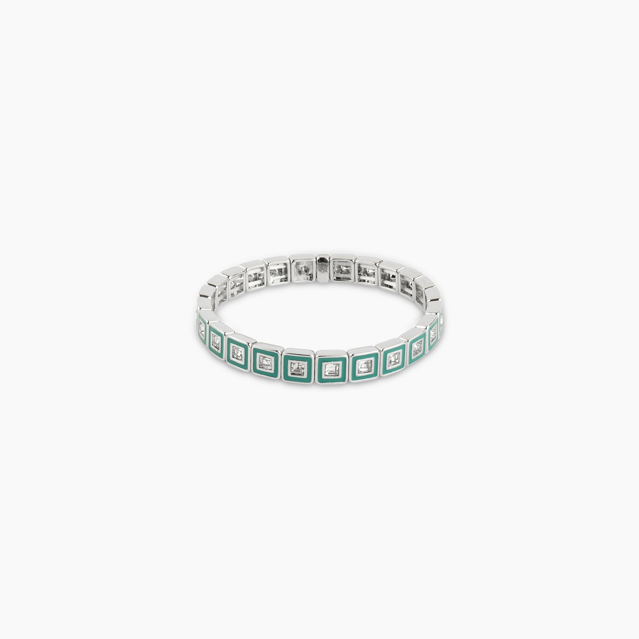 The Prism Tile Green Stretch Bracelet