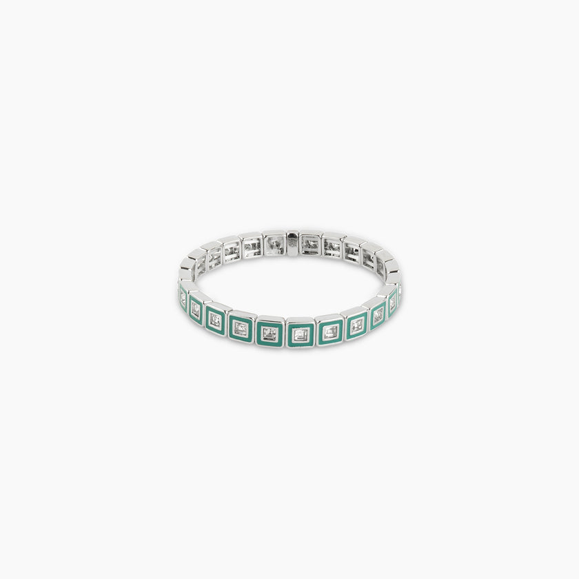 The Prism Tile Green Stretch Bracelet