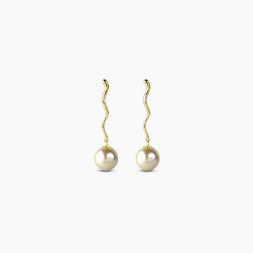 Tidal Pearl Drop Earrings