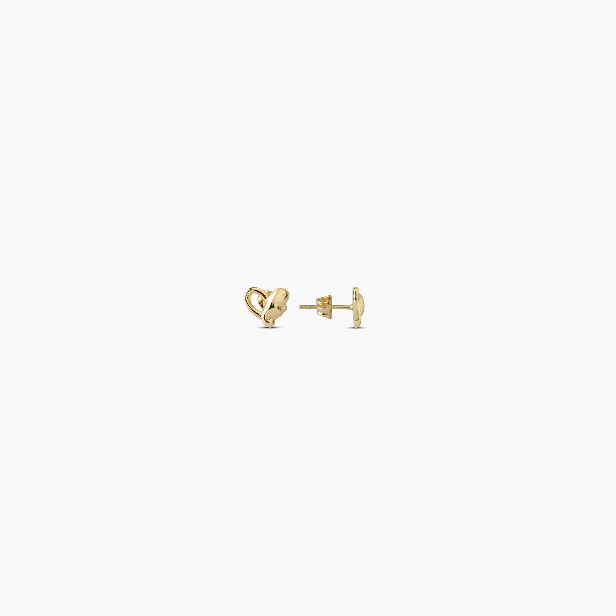 Intertwined Heart Studs