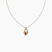 Evil Eye Heart Lock Necklace