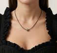 Emerald Barrel Cord Necklace