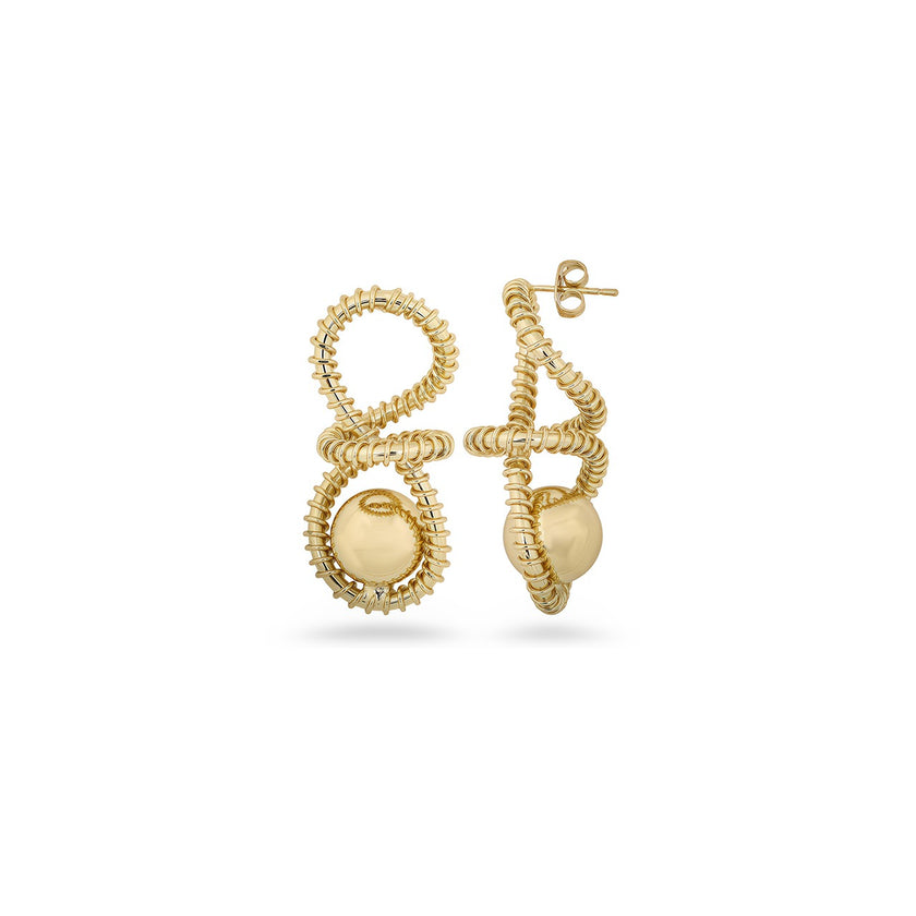 Gilded Knot Earrings
