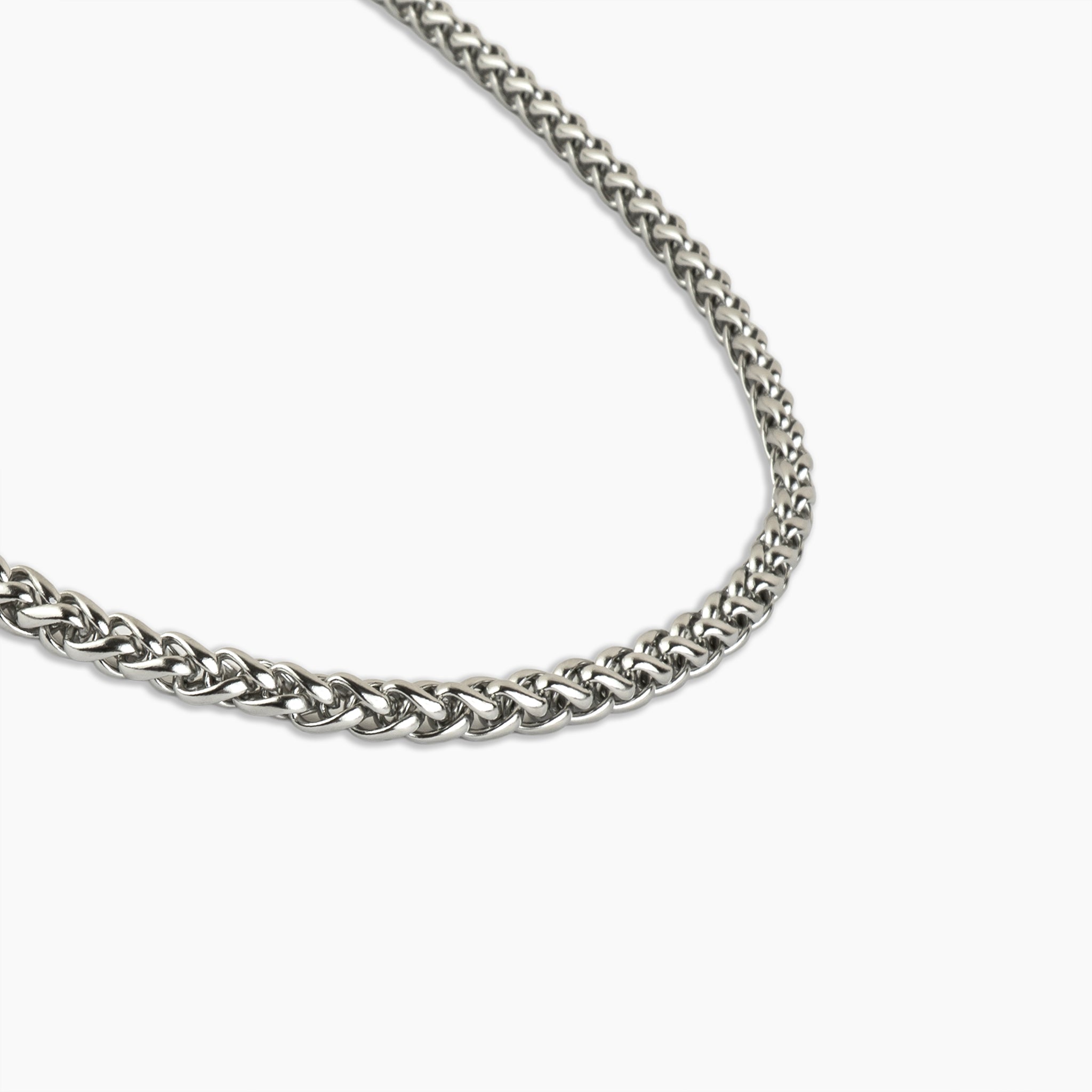Titan Silver Wheat Chain