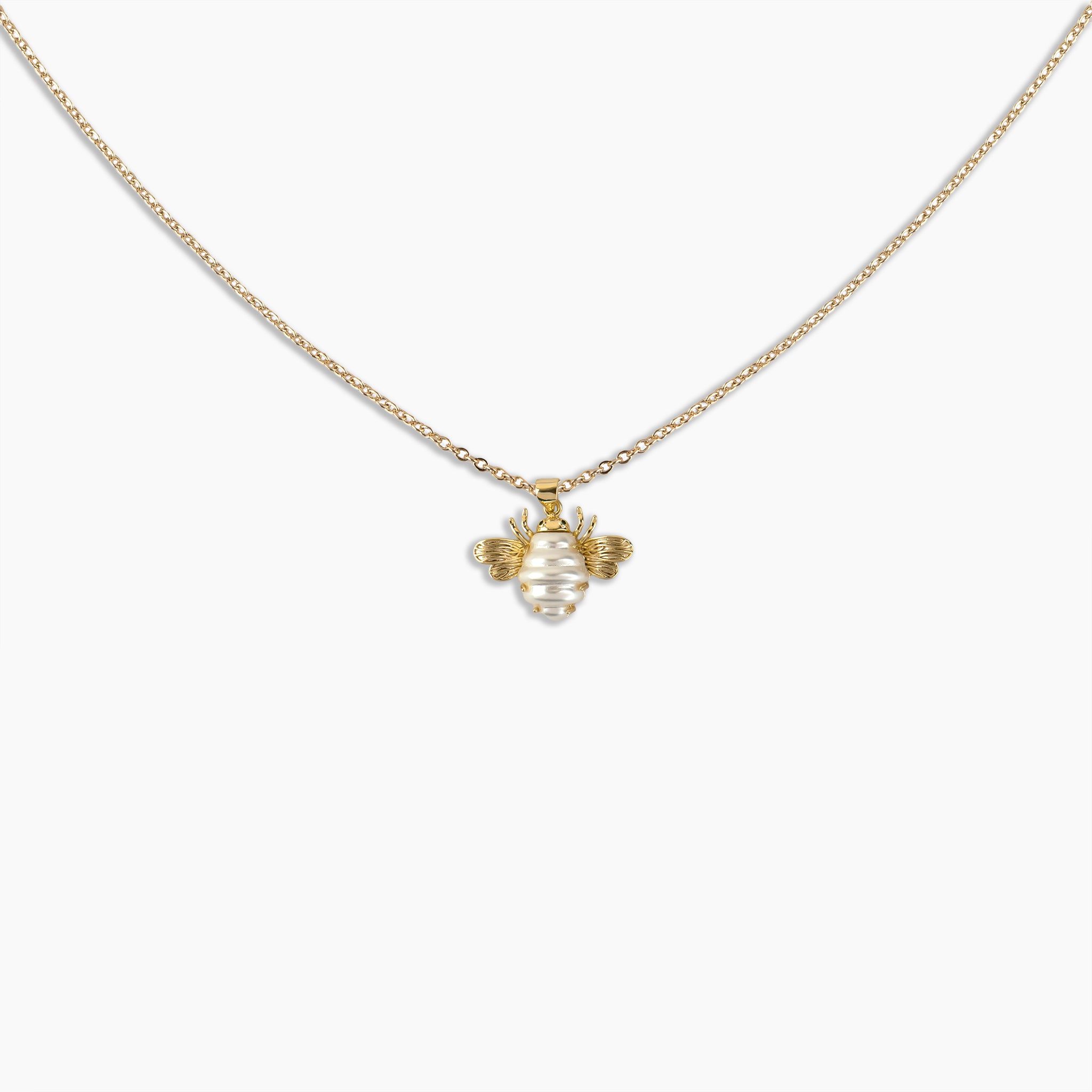 Honeybee Pearl Necklace