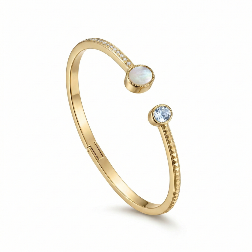 Luna Halo Cuff Bracelet