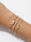 Celeste Trio cuff Stack