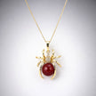 Ruby Arachnid Pendant