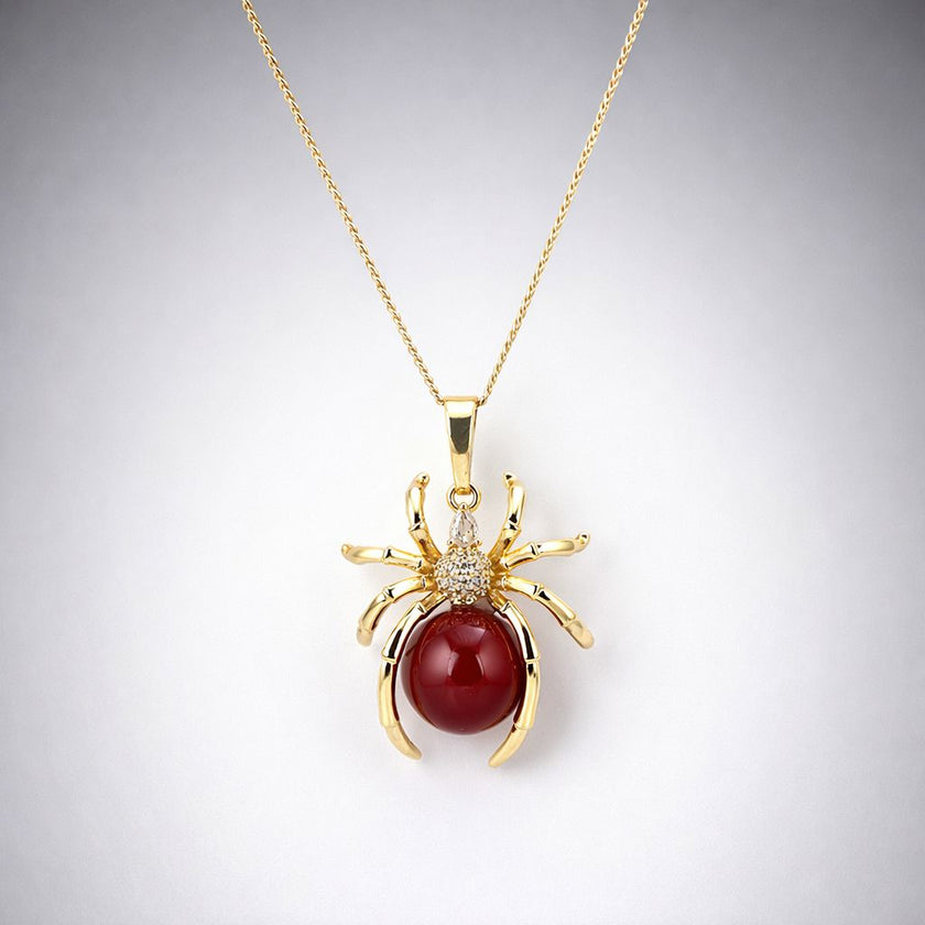 Ruby Arachnid Pendant
